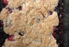 everything but the... blackberry cobbler