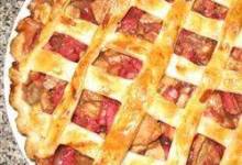 fast apple rhubarb pie