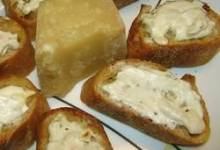 garlic and cheese bruschetta