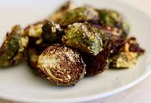 garlic-parmesan roasted brussels sprouts