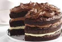 ghirardelli ombre brownie cake