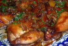 Glazed Cornish Game Hens With Apricot Pistachio Dressing