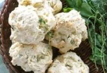 gluten-free garlic herb scones