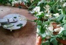 Goat Cheese Arugula Pizza - No Red Sauce!