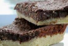 gooey brownies with shortbread crust