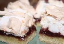grammie's raspberry meringue cookie bars