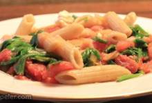 Greek Pasta with Tomatoes and White Beans