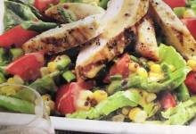 grilled chicken and charred corn salad