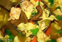 Grilled Chicken Noodle Soup