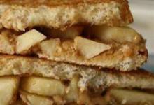 grilled peanut butter apple sandwiches