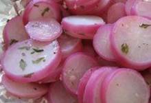 grilled radishes