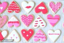 Heart Cookies Decorated with Royal cing