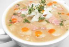 holiday spiral ham and lima bean soup