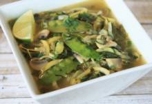 lemongrass coconut curry soup with zucchini noodles