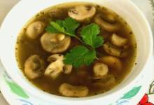 lentil soup with mushrooms
