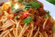 mariu's spaghetti with meat sauce