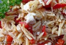 Mediterranean Chicken and Orzo Salad n Red Pepper Cups