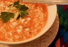 mexican rice soup (sopa aguada de arroz)
