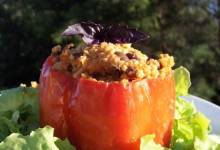 millet-stuffed peppers