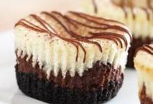 mini chocolate hazelnut cheesecakes