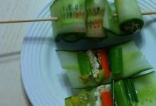 mini cucumber sushi rolls