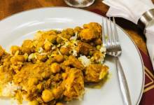ndian curried chicken thighs