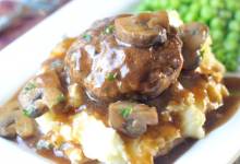 nstant pot&#174; salisbury steak with onion and mushroom gravy