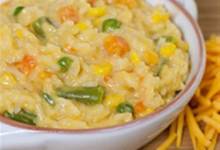 one pot easy cheesy vegetables and rice