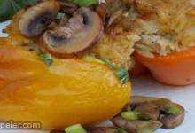 Orzo and Chicken Stuffed Peppers