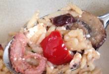 orzo and octopus skillet