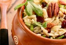 orzo pasta salad with dried cranberries