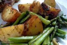 Oven Roasted Red Potatoes and Asparagus