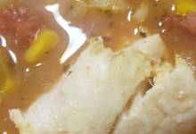 pam's poached fish soup