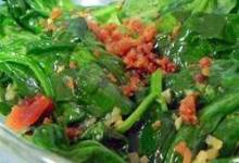 pan fried spinach