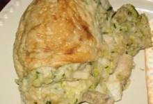 passover zucchini-stuffed chicken
