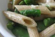 penne with spring vegetables