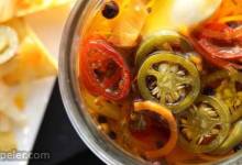Pickled Garlic and Jalapeno Peppers