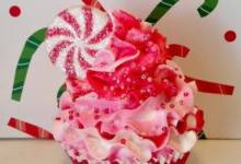 pink peppermint cupcake