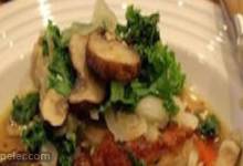 Pork Chops, Kale, and Mushroom in a Spicy Broth
