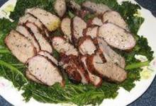 Pork Tenderloin with Steamed Kale