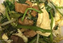 Pork Tofu with Watercress and Bean Sprouts