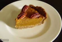 pumpkin tart with pecan crust