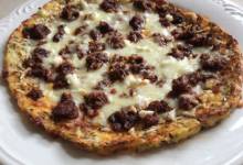 quick and easy cauliflower crust personal pizza