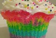 rainbow clown cake