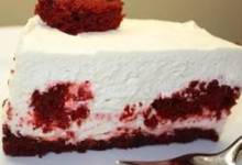 red velvet-center cheesecake