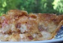 rhubarb sour cream pie