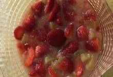 rhubarb-strawberry compote