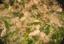 risotto with chicken and asparagus