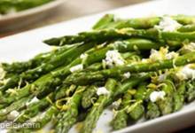 Roasted Asparagus with Lemon and Goat Cheese