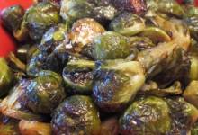 roasted brussels sprouts with agave and spicy mustard
